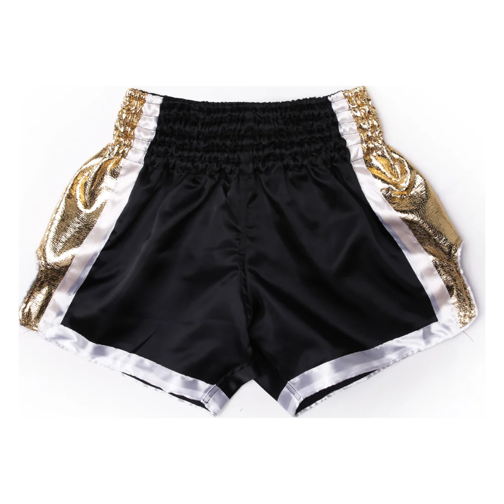 Muay Thai Shorts Schwarz und Gold